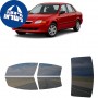 לרכב Mazda Protege Sedan 1999 ציפוי חלונות שחורים רב פעמי סיליקון לחלונות קדמיים, אחוריים ולחלון האחורי