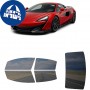 לרכב McLaren 600LT 2019 ציפוי חלונות שחורים רב פעמי סיליקון לחלונות קדמיים, אחוריים ולחלון האחורי