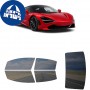 לרכב Mclaren 720S 2021 ציפוי חלונות שחורים רב פעמי סיליקון לחלונות קדמיים, אחוריים ולחלון האחורי
