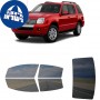 לרכב Mercuny Mountaineer SUV 2006 ציפוי חלונות שחורים רב פעמי סיליקון לחלונות קדמיים, אחוריים ולחלון האחורי