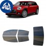 לרכב Mini Clubman 2022 ציפוי חלונות שחורים רב פעמי סיליקון לחלונות קדמיים, אחוריים ולחלון האחורי