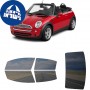 לרכב Mini Cooper TwodoorConvertible 2005 ציפוי חלונות שחורים רב פעמי סיליקון לחלונות קדמיים, אחוריים ולחלון האחורי