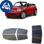 לרכב Mini Cooper TwodoorConvertible 2009 ציפוי חלונות שחורים רב פעמי סיליקון לחלונות קדמיים, אחוריים ולחלון האחורי