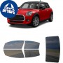 לרכב Mini HardtopTwo-door Two-doorCoupe 2015 ציפוי חלונות שחורים רב פעמי סיליקון לחלונות קדמיים, אחוריים ולחלון האחורי