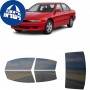 לרכב Mitsubishi Galant Sedan 1999 ציפוי חלונות שחורים רב פעמי סיליקון לחלונות קדמיים, אחוריים ולחלון האחורי