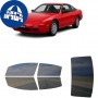לרכב Nissan 240SX TwodoorCoupe 1989 ציפוי חלונות שחורים רב פעמי סיליקון לחלונות קדמיים, אחוריים ולחלון האחורי
