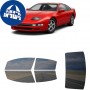 לרכב Nissan 300ZX TwodoorCoupe 1990 ציפוי חלונות שחורים רב פעמי סיליקון לחלונות קדמיים, אחוריים ולחלון האחורי