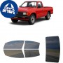 לרכב Nissan 850 PU Pickup 1986 ציפוי חלונות שחורים רב פעמי סיליקון לחלונות קדמיים, אחוריים ולחלון האחורי