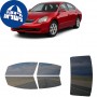 לרכב Nissan Altima Sedan 2007 ציפוי חלונות שחורים רב פעמי סיליקון לחלונות קדמיים, אחוריים ולחלון האחורי