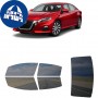 לרכב Nissan Altima Sedan 2019 ציפוי חלונות שחורים רב פעמי סיליקון לחלונות קדמיים, אחוריים ולחלון האחורי