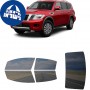 לרכב Nissan Armada SUV 2017 ציפוי חלונות שחורים רב פעמי סיליקון לחלונות קדמיים, אחוריים ולחלון האחורי