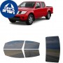 לרכב Nissan Frontier CrewPickup 2005 ציפוי חלונות שחורים רב פעמי סיליקון לחלונות קדמיים, אחוריים ולחלון האחורי