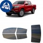 לרכב Nissan Frontier CrewPickup 2022 ציפוי חלונות שחורים רב פעמי סיליקון לחלונות קדמיים, אחוריים ולחלון האחורי