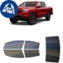 לרכב Nissan Frontier CrewPickup 2023 ציפוי חלונות שחורים רב פעמי סיליקון לחלונות קדמיים, אחוריים ולחלון האחורי