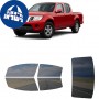 לרכב Nissan Frontier Four-door 2014 ציפוי חלונות שחורים רב פעמי סיליקון לחלונות קדמיים, אחוריים ולחלון האחורי