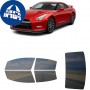 לרכב Nissan GTR 2015 ציפוי חלונות שחורים רב פעמי סיליקון לחלונות קדמיים, אחוריים ולחלון האחורי