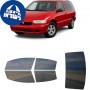לרכב Nissan Quest MV 1999 ציפוי חלונות שחורים רב פעמי סיליקון לחלונות קדמיים, אחוריים ולחלון האחורי