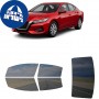 לרכב Nissan Sentra 2020 ציפוי חלונות שחורים רב פעמי סיליקון לחלונות קדמיים, אחוריים ולחלון האחורי