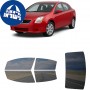 לרכב Nissan Sentra Sedan 2007 ציפוי חלונות שחורים רב פעמי סיליקון לחלונות קדמיים, אחוריים ולחלון האחורי