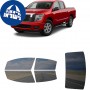 לרכב Nissan Titan 2017 ציפוי חלונות שחורים רב פעמי סיליקון לחלונות קדמיים, אחוריים ולחלון האחורי