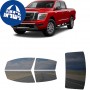 לרכב Nissan Titan 2021 ציפוי חלונות שחורים רב פעמי סיליקון לחלונות קדמיים, אחוריים ולחלון האחורי