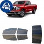 לרכב Nissan Titan ExtdPickup 2017 ציפוי חלונות שחורים רב פעמי סיליקון לחלונות קדמיים, אחוריים ולחלון האחורי
