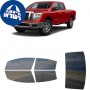 לרכב Nissan TitanXD 2016 ציפוי חלונות שחורים רב פעמי סיליקון לחלונות קדמיים, אחוריים ולחלון האחורי