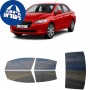 לרכב Peugeot 301 2012 ציפוי חלונות שחורים רב פעמי סיליקון לחלונות קדמיים, אחוריים ולחלון האחורי