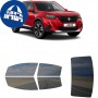 לרכב Peugeot 2008 2020 ציפוי חלונות שחורים רב פעמי סיליקון לחלונות קדמיים, אחוריים ולחלון האחורי