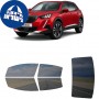 לרכב Peugeot E-2008 2020 ציפוי חלונות שחורים רב פעמי סיליקון לחלונות קדמיים, אחוריים ולחלון האחורי