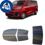 לרכב Peugeot ExpertCombi 2018 ציפוי חלונות שחורים רב פעמי סיליקון לחלונות קדמיים, אחוריים ולחלון האחורי