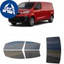לרכב Peugeot ExpertPanelVan 2018 ציפוי חלונות שחורים רב פעמי סיליקון לחלונות קדמיים, אחוריים ולחלון האחורי