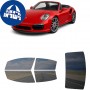 לרכב Porsche 911 Cabriolet Turbo S 2013 ציפוי חלונות שחורים רב פעמי סיליקון לחלונות קדמיים, אחוריים ולחלון האחורי