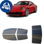 לרכב Porsche 911 Carrera4 2020 ציפוי חלונות שחורים רב פעמי סיליקון לחלונות קדמיים, אחוריים ולחלון האחורי