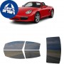 לרכב Porsche Boxster 2008 ציפוי חלונות שחורים רב פעמי סיליקון לחלונות קדמיים, אחוריים ולחלון האחורי