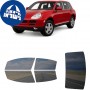 לרכב Porsche Cayenne SUV 2003 ציפוי חלונות שחורים רב פעמי סיליקון לחלונות קדמיים, אחוריים ולחלון האחורי