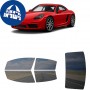 לרכב Porsche Cayman S 2017 ציפוי חלונות שחורים רב פעמי סיליקון לחלונות קדמיים, אחוריים ולחלון האחורי