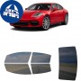 לרכב Porsche Panamera Sedan 2017 ציפוי חלונות שחורים רב פעמי סיליקון לחלונות קדמיים, אחוריים ולחלון האחורי