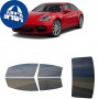 לרכב Porsche Panamera4 2020 ציפוי חלונות שחורים רב פעמי סיליקון לחלונות קדמיים, אחוריים ולחלון האחורי