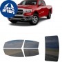 לרכב Ram 1500 2019 ציפוי חלונות שחורים רב פעמי סיליקון לחלונות קדמיים, אחוריים ולחלון האחורי