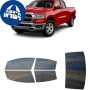 לרכב RAM 1500 Big Horn 2022 ציפוי חלונות שחורים רב פעמי סיליקון לחלונות קדמיים, אחוריים ולחלון האחורי