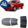 לרכב RAM 1500 Classic Express 2022 ציפוי חלונות שחורים רב פעמי סיליקון לחלונות קדמיים, אחוריים ולחלון האחורי