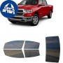 לרכב Ram 1500 Crew PU 2019 ציפוי חלונות שחורים רב פעמי סיליקון לחלונות קדמיים, אחוריים ולחלון האחורי