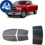 לרכב Ram 1500Classic 2019 ציפוי חלונות שחורים רב פעמי סיליקון לחלונות קדמיים, אחוריים ולחלון האחורי