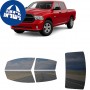 לרכב Ram 1500Classic Crew PU 2019 ציפוי חלונות שחורים רב פעמי סיליקון לחלונות קדמיים, אחוריים ולחלון האחורי