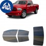 לרכב Ram 1500Classic PU 2012 ציפוי חלונות שחורים רב פעמי סיליקון לחלונות קדמיים, אחוריים ולחלון האחורי