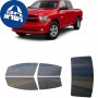 לרכב Ram 1500Classic PU 2019 ציפוי חלונות שחורים רב פעמי סיליקון לחלונות קדמיים, אחוריים ולחלון האחורי