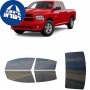 לרכב Ram 1500Classic Quad PU 2019 ציפוי חלונות שחורים רב פעמי סיליקון לחלונות קדמיים, אחוריים ולחלון האחורי