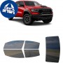 לרכב Ram 1500TRX 2021 ציפוי חלונות שחורים רב פעמי סיליקון לחלונות קדמיים, אחוריים ולחלון האחורי