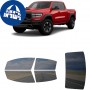 לרכב RAM 1500TRX 2022 ציפוי חלונות שחורים רב פעמי סיליקון לחלונות קדמיים, אחוריים ולחלון האחורי